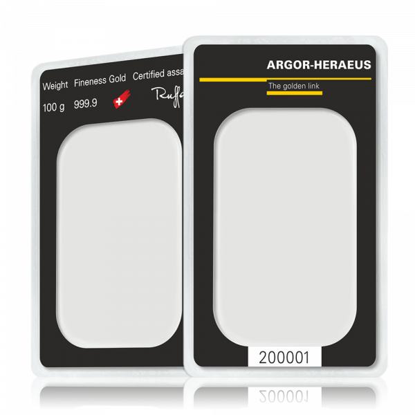 100 Gramm Goldbarren Abheben