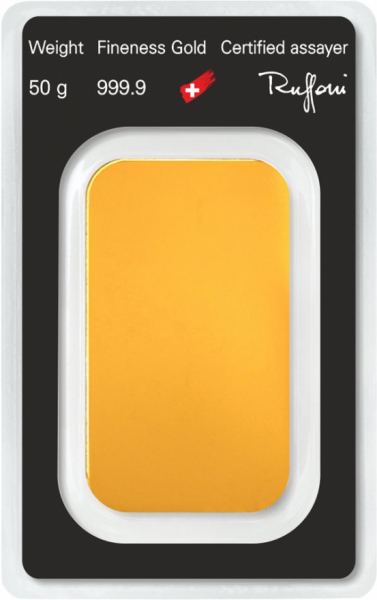50 Gramm Goldbarren