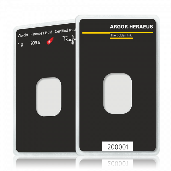 1 Gramm Goldbarren Abheben