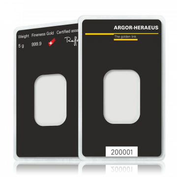 5 Gramm Goldbarren Abheben