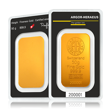 50 Gramm Goldbarren