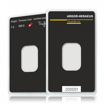 2 Gramm Goldbarren Abheben