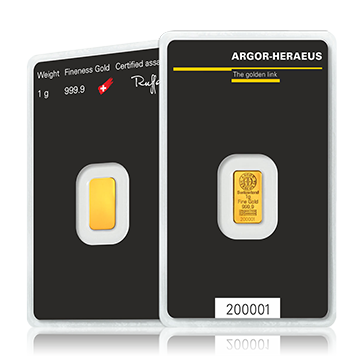 1 Gramm Goldbarren