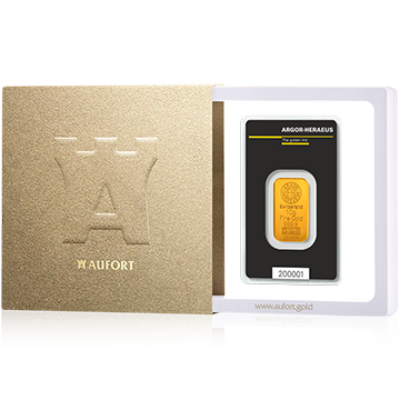 10 Gramm Goldbarren in einer Geschenkbox
